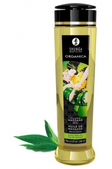 Массажное масло Organica с ароматом зеленого чая - 240 мл.  1311 Shunga