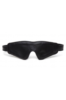 Черная плотная маска на глаза Bound to You Faux Leather Blindfold FS-80132 Fifty Shades of Grey (черный)