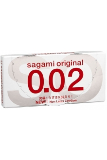 2 шт. - ультратонкие презервативы Sagami Original 0.02