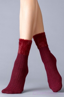 Тёплые носочки WS3 THERMO 04 Giulia (цвет bordo gul)