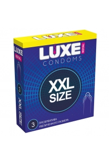 3 шт. - презервативы увеличенного размера LUXE Royal XXL Size