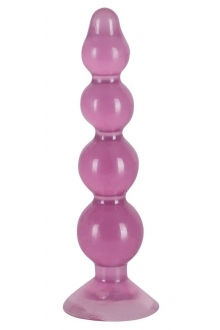 Фиолетовый анальный стимулятор-ёлочка Anal Beads - 13 см. 05113070000 Orion (фиолетовый)