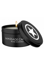 Массажная свеча с ароматом розы Massage Candle OU455ROS Shots Media BV (черный)